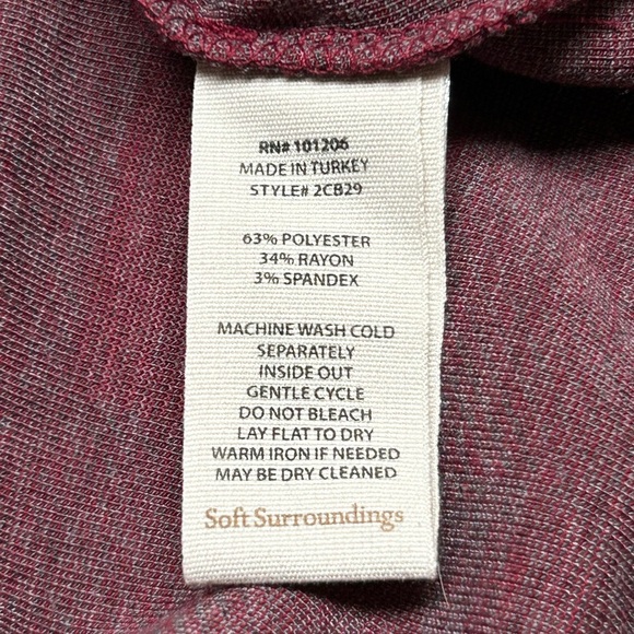 Soft Surroundings Mad About Plaid Tunic in Red and Grey Buffalo Check Size Small - Picture 3 of 7